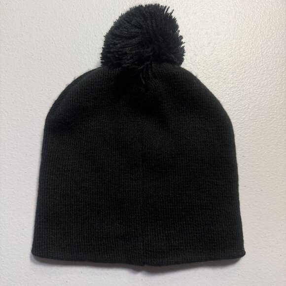 Marvel Avengers Pom Beanie Black Knit Winter Hat Boys/Girls/Adults Cozy Warm - Picture 2 of 4